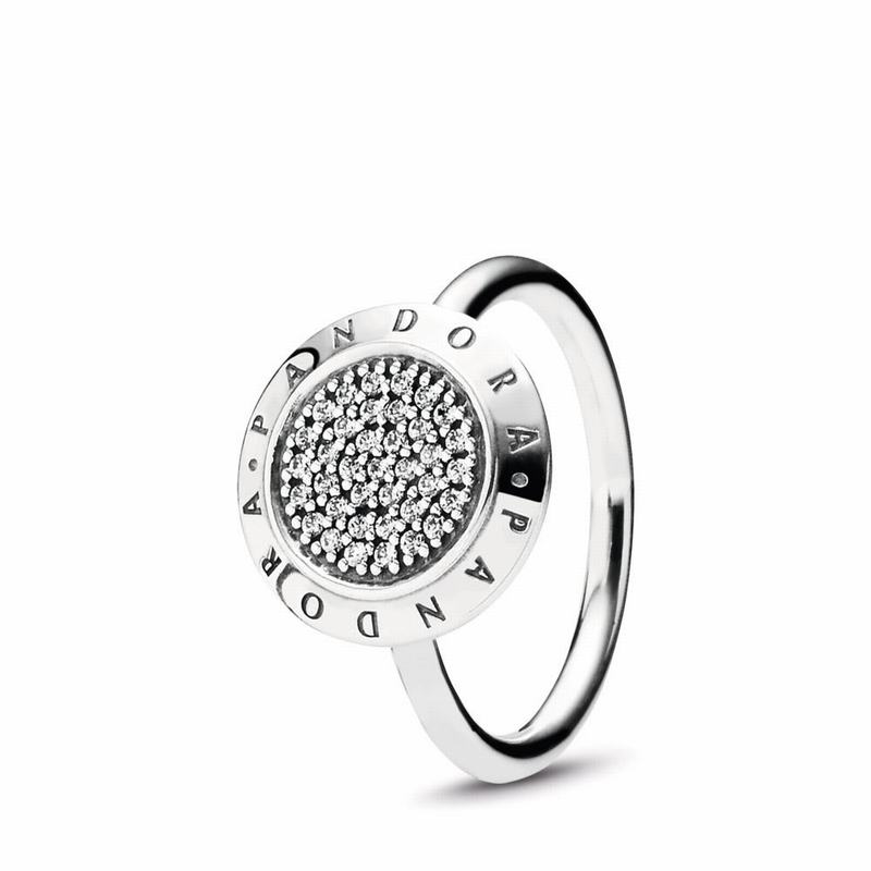 Pandora Australia Signature Pavé Stackable Ring - Sterling Silver | GXYROL193